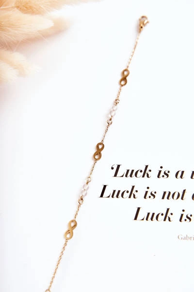 Bransoletka Na Łańcuszku Znak Nieskończoności Złota