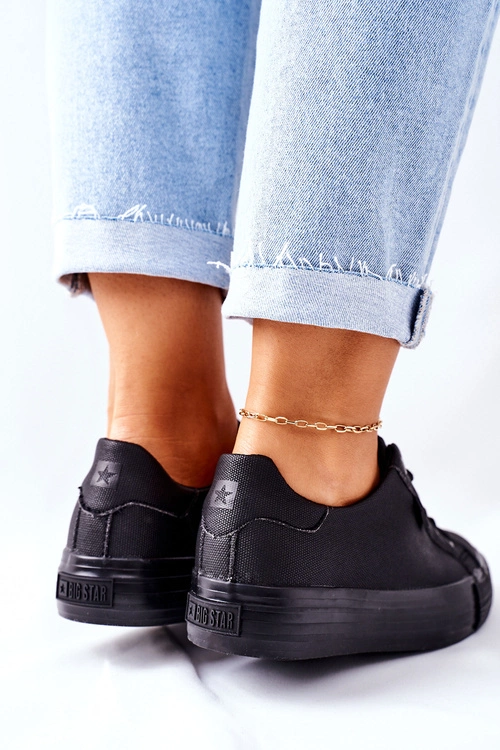 Damskie Trampki Na Platformie BIG STAR II274345 Czarne