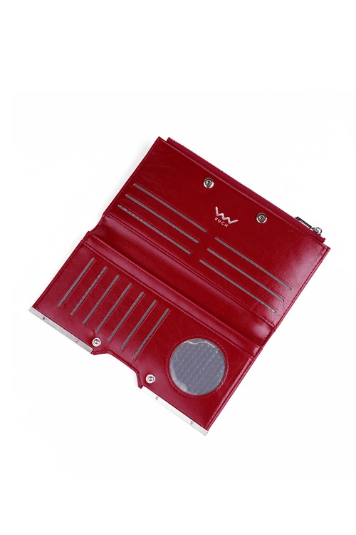 Duży Portfel Na Napy Czerwony Nadine
