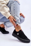 Niskie Damskie Trampki Na Platformie Lee Cooper LCW-23-44-1652L Czarne