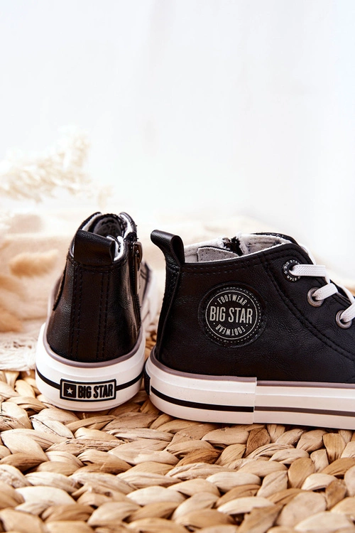 Dziecięce Wysokie Trampki BIG STAR II374003 Czarne