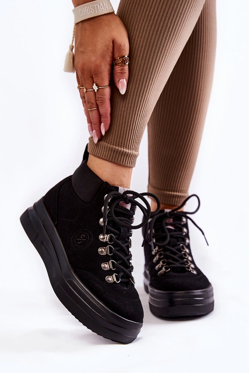 Botki Trapery Cross Jeans KK2R4074C Czarne