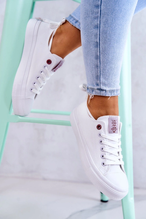 Klasyczne Trampki Cross Jeans JJ2R4017C Białe