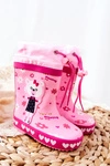 Dziecięce Gumowe Kalosze Różowe Miś Zinstina