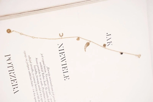 Damska Bransoletka Celebrytka Złota Podkowa Skrzydło Camilla