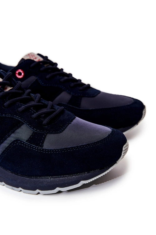 Męskie Buty Sportowe Cross Jeans JJ1R4015C Granatowe