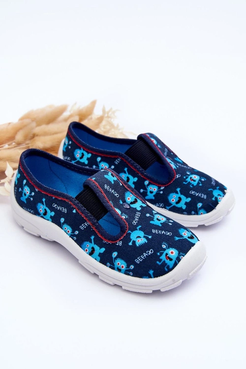 Buty Papcie Befado Wsuwane 975X177 Niebieskie
