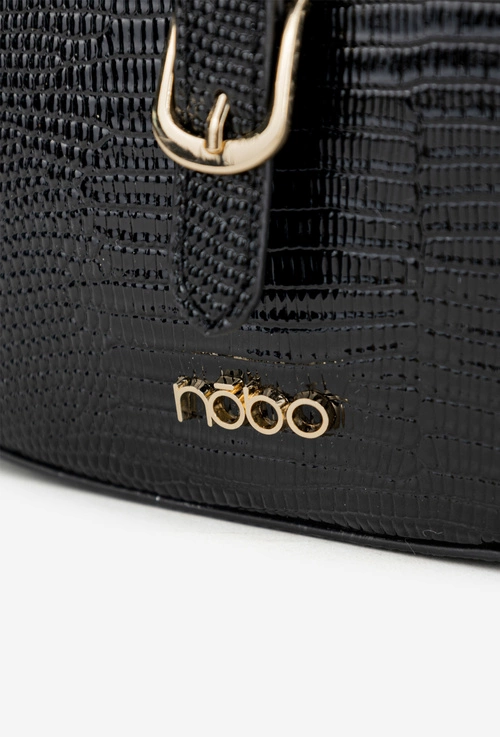 Torebka Listonoszka Z Drobnym Tłoczeniem NOBO BAG5780-M20 Czarna