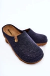 Domowe Papcie Klapki Profilaktyczne Inblu DK-08-041 Granatowe