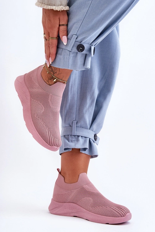 Damskie Wsuwane Buty Sportowe Różowe Claris