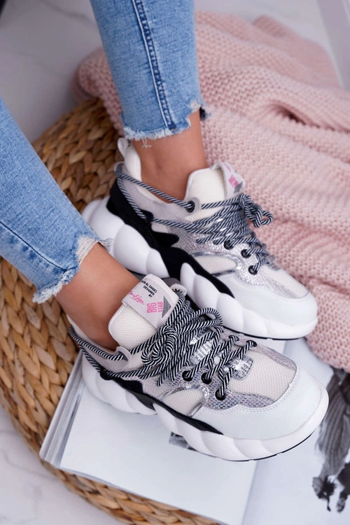 Damskie Sportowe Obuwie Big Star by Daniel Lopez Białe FF274A546