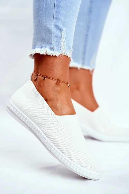 Damskie Trampki Wsuwane Tenisówki Białe Grigio