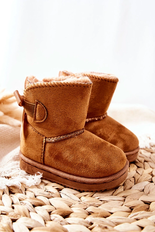 Dziecięce Ocieplane Botki Śniegowce Khaki Funky