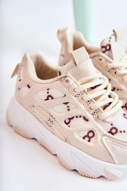 Dziecięce Buty Sportowe Beżowe Dalia