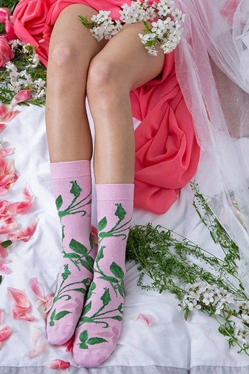 Skarpetki Rainbow Socks W Kwiaty Róże Peonie Pąki 3 Pary