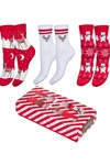 Świąteczny Zestaw Skarpetek Damskich 3-Pak Wzór 2