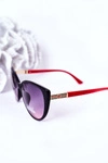 Okulary Przeciwsłoneczne Czarno-Czerwone Ombre