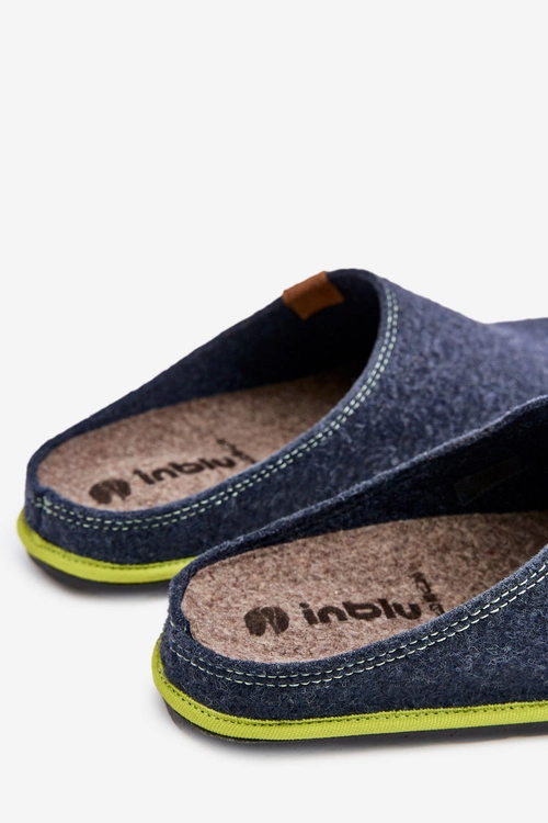 Kapcie Męskie Obuwie Domowe Inblu SI000023 Grantowe
