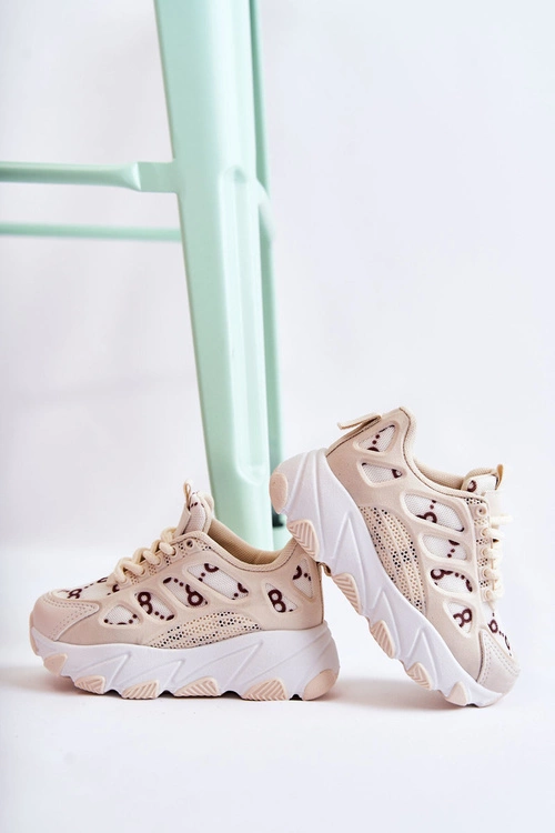 Dziecięce Buty Sportowe Beżowe Dalia