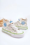 Dziecięce Wzorzyste Trampki Big Star LL374049 Białe
