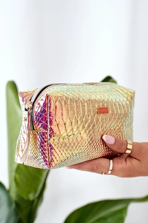 Opalizująca Kosmetyczka NOBO F042 Różowa