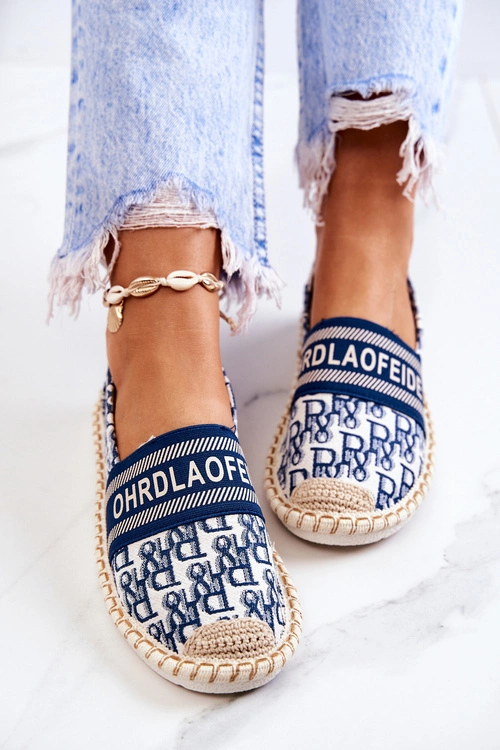 Klasyczne Espadryle Niebieskie Warm Time