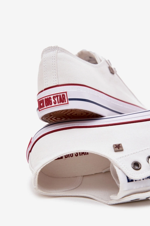 Trampki Męskie Niskie Materiałowe Big Star DD174500 Białe