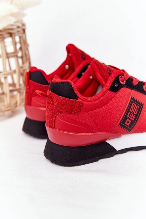 Dziecięce Sportowe Buty Memory Foam Big Star HH374173 Czerwone