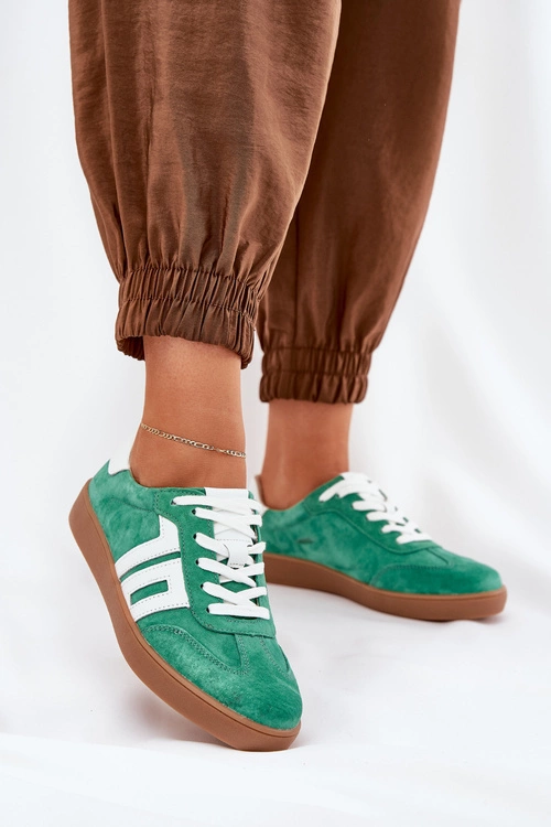 Sneakersy Buty Sportowe Zamszowe Vinceza 79517 Zielone