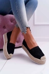 Espadryle Damskie Koronkowe Czarne Lovely Haven