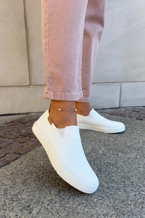 Trampki Damskie Slip-On Big Star RR274717 Białe