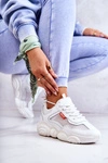 Damskie Sneakersy Buty Sportowe Z Siateczką Białe Sallis