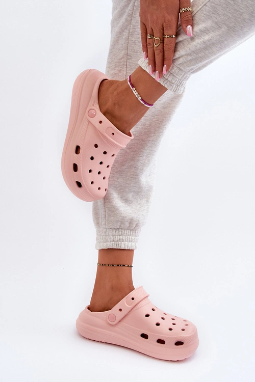 Damskie Piankowe Klapki Różowe Ilariana