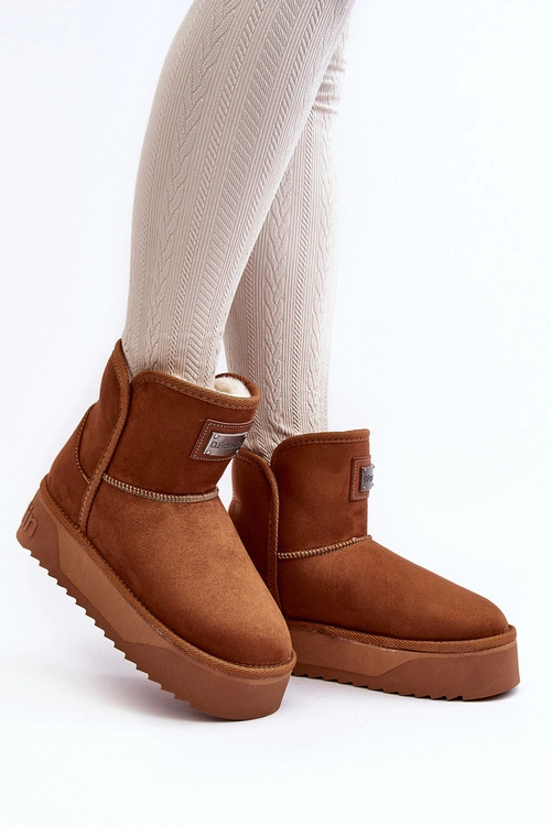 Wegańskie Śniegowce Na Platformie D.Franklin DFSH371004 Brązowe