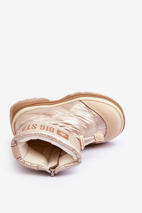 Śniegowce Dziecięce Ocieplane Na Suwak Beżowe Big Star MM374197