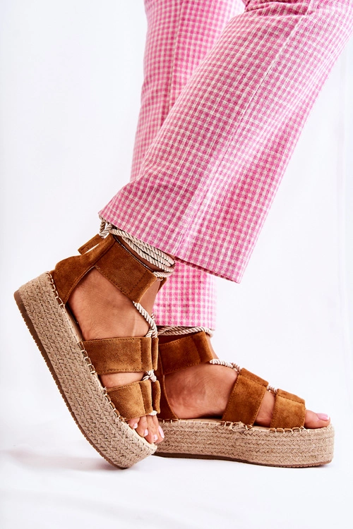 Espadryle Damskie Na Platformie Camel India