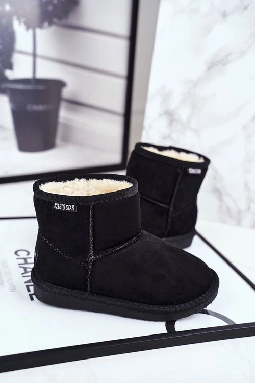 Dziecięce Botki Big Star Śniegowce Czarne GG374081