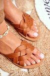 Klapki Damskie Eleganckie Camel Mariah
