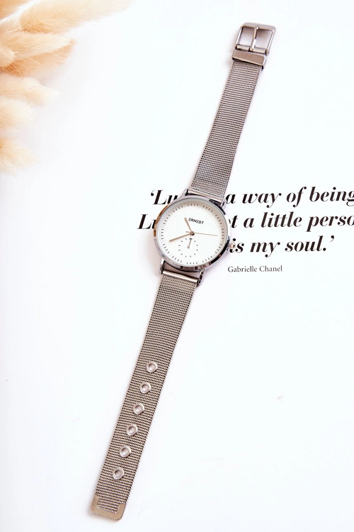 Damski Zegarek Ernest Srebrny Fermm