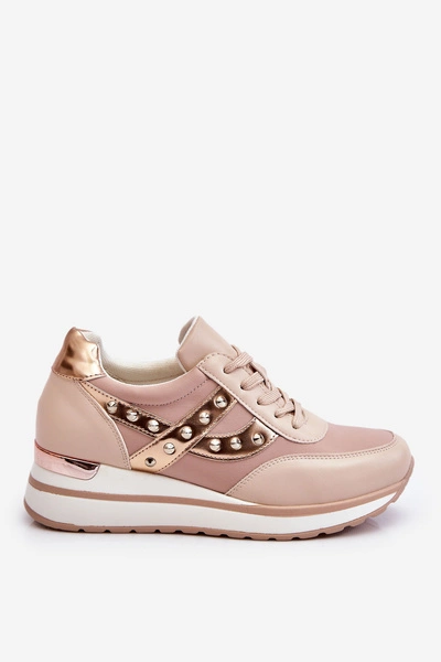 Buty Sportowe Z Ćwiekami Nude Adley