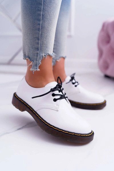 Damskie Półbuty Białe Martin