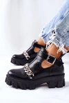 Botki Z Łańcuszkiem Czarne Torment