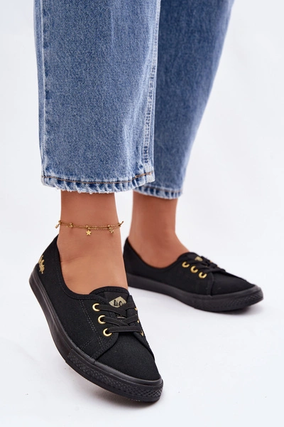 Tenisówki Trampki Damskie Lee Cooper LCW-26-02-4045 Czarne