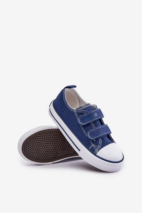 Trampki Dziecięce Na Rzepy Big Star OO374010 Granatowe