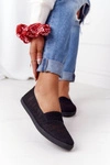 Ażurowe Wsuwane Tenisówki Slip-On Czarne Chillout