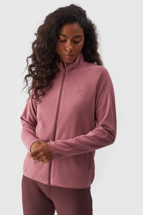 Polar Damski Regular Ze Stójką 4F 4FWMM00TFLEF294-53S Różowy