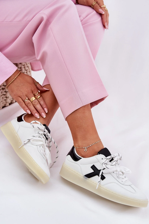 Niskie Buty Sportowe Damskie Białe Zelevelis