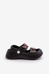 Lekkie Piankowe Klapki Dziecięce Z Ozdobami Czarne Ifrana