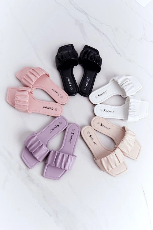 Damskie Klasyczne Klapki Czarne Looking Good