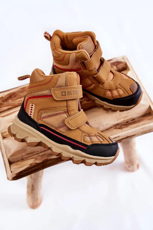 Dziecięce Botki Trapery Memory Foam Big Star KK374158 Camel